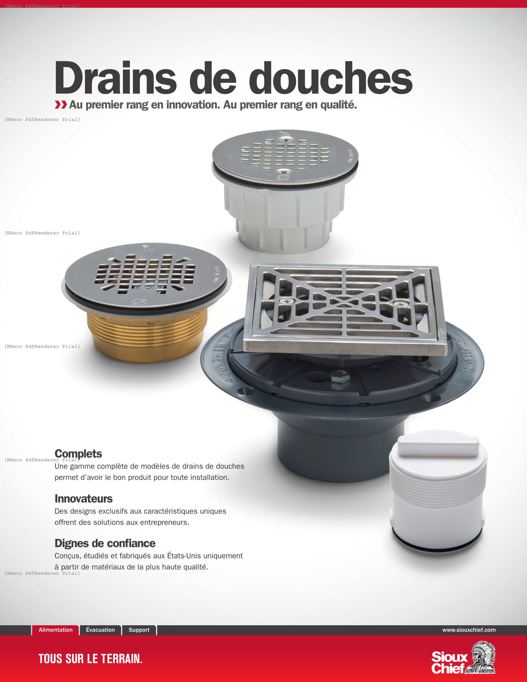 SHOWER DRAINS - BROCHURE _FRENCH.PDF Brochure Document